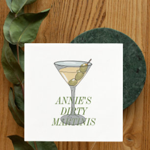 Dirty Martini  Napkins