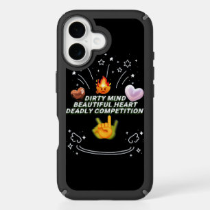 Dirty Mind Beautiful Heart Deadly Competition iPhone 16 Case