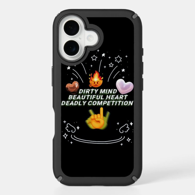 Dirty Mind Beautiful Heart Deadly Competition Speck iPhone Case (Front)