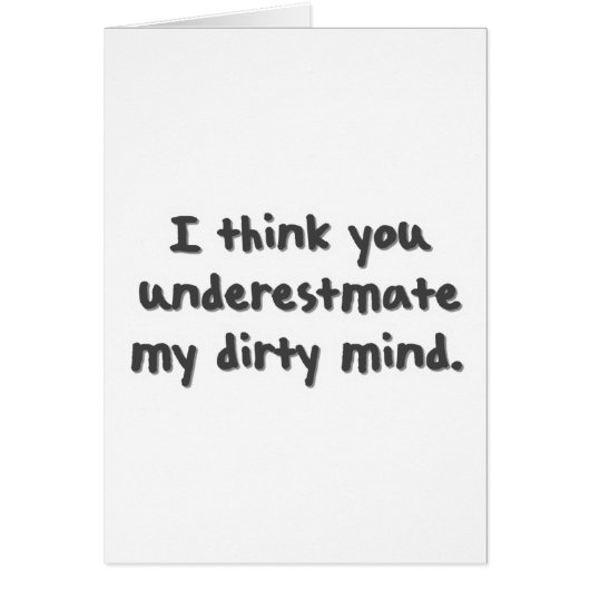 Dirty Mind Cards (Front)