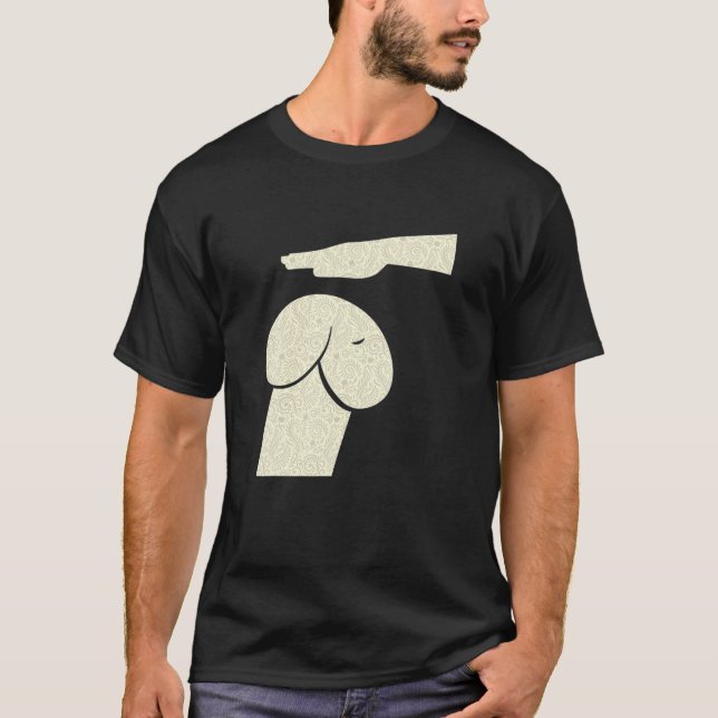 Dirty Mind Dog - Funny Adult Humor Mens Womens T-Shirt (Front)