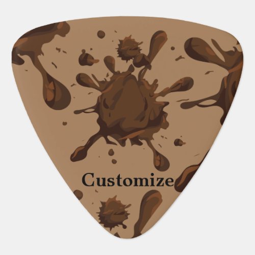 Dirty Mud Splats Thunder_Cove Guitar Pick