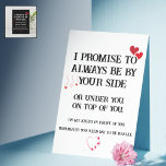 Dirty Naughty Anniversary Card for Him<br><div class="desc">Dirty Naughty Anniversary Card for Him,  Inappropriate Funny Valentines Day Birthday Card for Husband Boyfriend,  Always Be By Your Side.
Card left blank inside for your personal written message.
This sexy anniversary card will definitely make your husband or boyfriend surprise.</div>