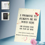 Dirty Naughty Anniversary Card for Him<br><div class="desc">Dirty Naughty Anniversary Card for Him,  Inappropriate Funny Valentines Day Birthday Card for Husband Boyfriend,  Always Be By Your Side.
Card left blank inside for your personal written message.
This sexy anniversary card will definitely make your husband or boyfriend surprise.</div>