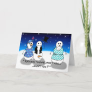 Dirty Old Snowman Holiday Card at Zazzle