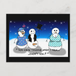 Dirty Old Snowman Postcard at Zazzle