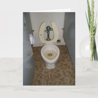 "Dirty Old Toilet" Birthday Card