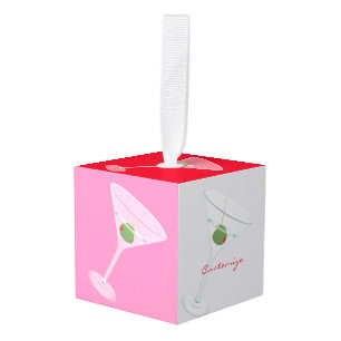 Dirty Olive Martini Thunder_Cove Cube Ornament