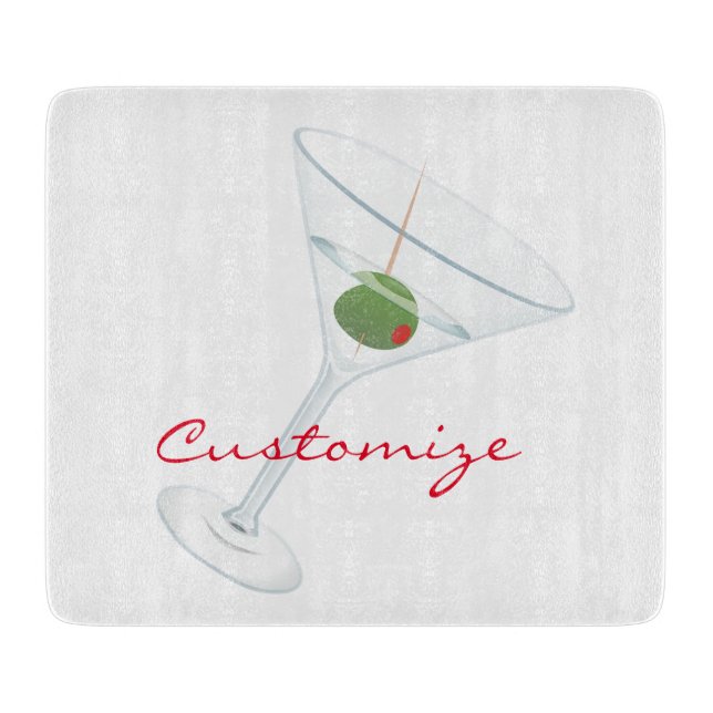 Dirty Olive Martini Thunder_Cove Cutting Board (Front)