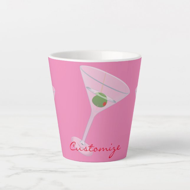 Dirty Olive Martini Thunder_Cove Latte Mug (Front)