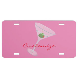 Dirty Olive Martini Thunder_Cove License Plate