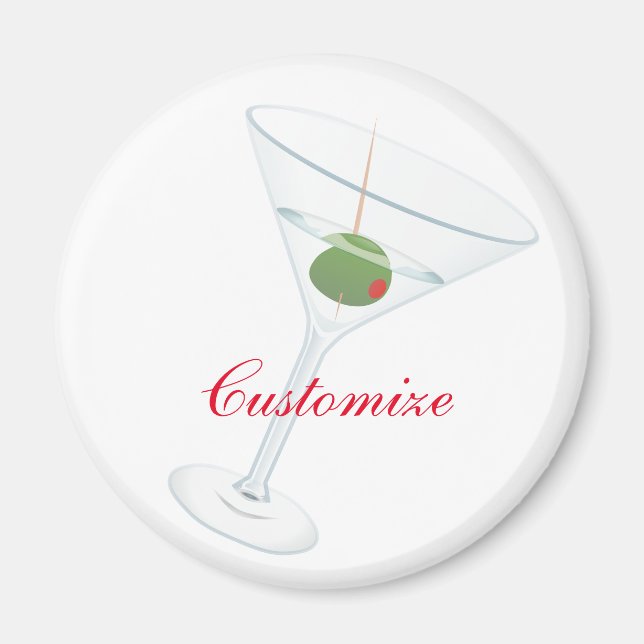 Dirty Olive Martini Thunder_Cove Magnet (Front)