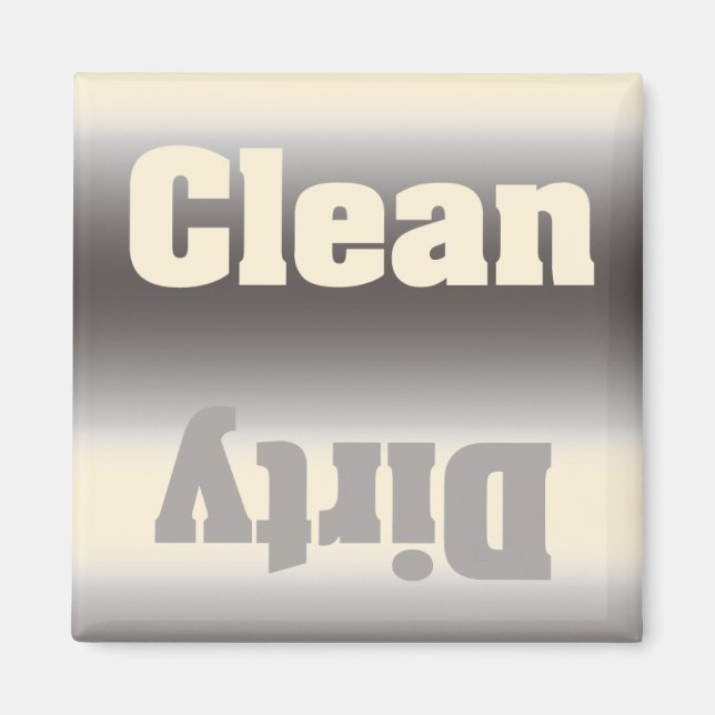 Dirty or Clean Dishwasher Magnet - Gradient (Front)