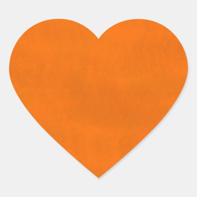 Dirty Orange Heart Sticker (Front)