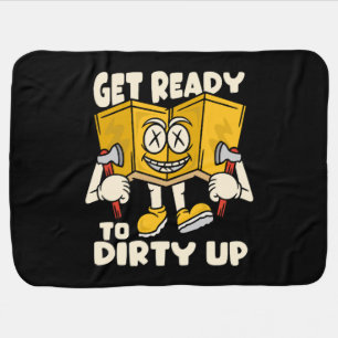 Dirty outdoor - camping funny baby blanket