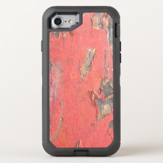 Dirty Peeling Red Paint on Barn Wood OtterBox Defender iPhone SE/8/7 Case