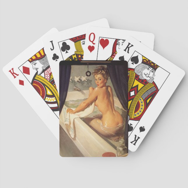 Dirty Pin Up Poker Cards (Back)