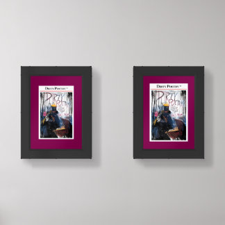 DIRTY POETRY Framed Art Print Wall Art Sets
