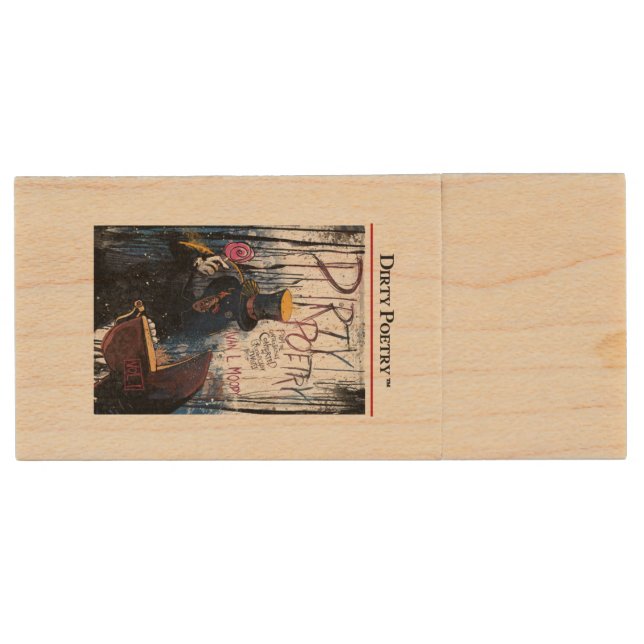 DIRTY POETRY Wood Flash Drive (Front)