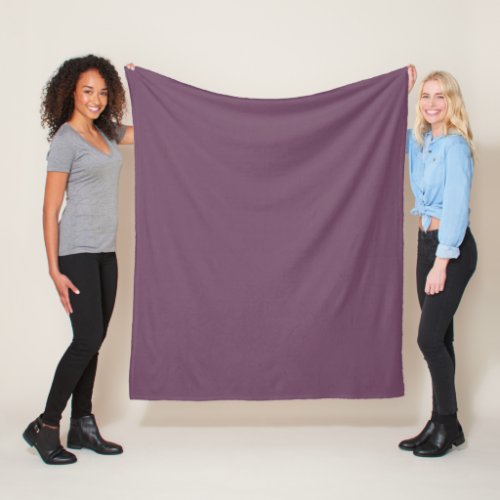 Dirty Purple  Fleece Blanket