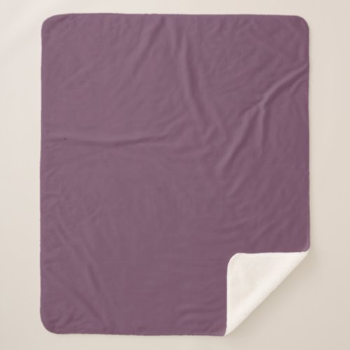 Dirty Purple  Sherpa Blanket
