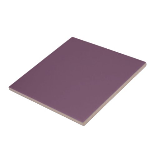 Dirty Purple solid color  Ceramic Tile