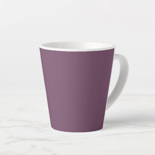 Dirty Purple solid color  Latte Mug
