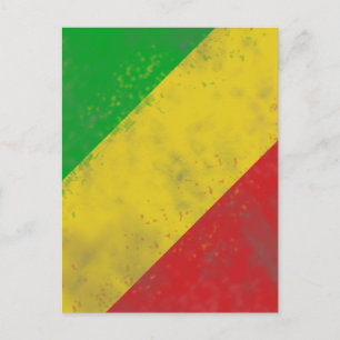 Dirty Rasta Colored Bars Postcard