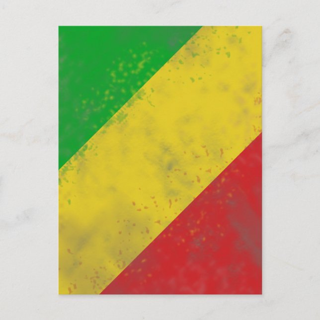 Dirty Rasta Colored Bars Postcard (Front)