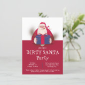 Dirty Santa Gift Exchange Christmas Holiday Party Invitation | Zazzle