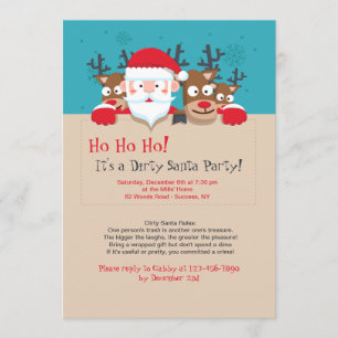 Dirty Santa Party Invitation