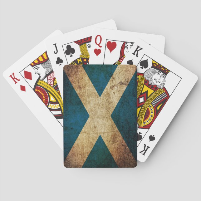 Dirty Scottish Flag Poker Cards (Back)