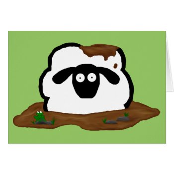 Dirty Sheep Card by SillySheep at Zazzle
