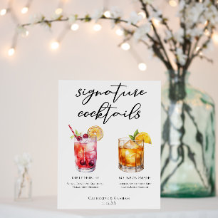 Dirty Shirley Bourbon Smash Signature Cocktails Foam Board