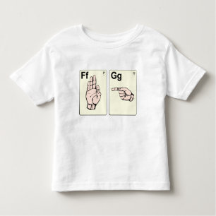Dirty Sign Language Flash Cards Toddler T-shirt
