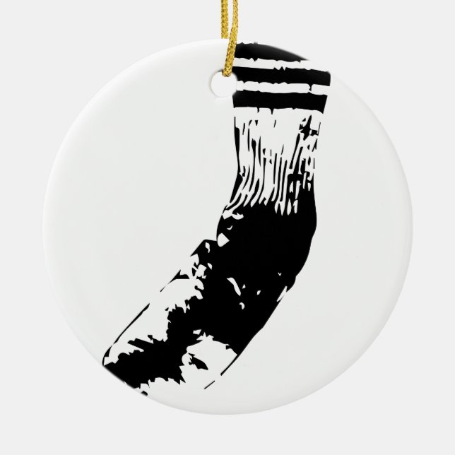 Dirty Socks Ceramic Ornament (Front)