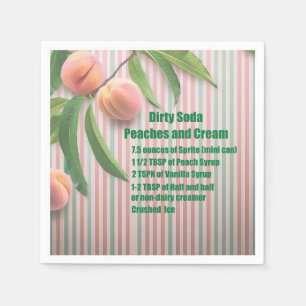 Dirty Soda Peach Napkin