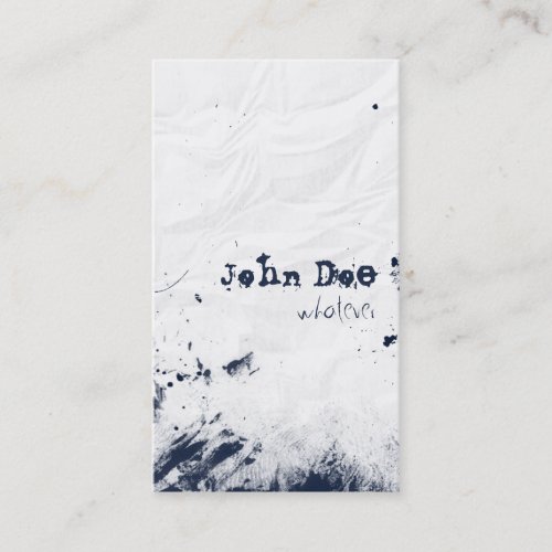 Dirty, Stained &amp; Wrinkled Business Card