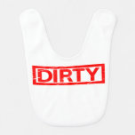 Dirty Stamp Baby Bib