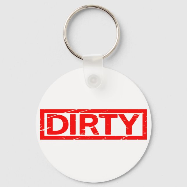Dirty Stamp Keychain (Front)