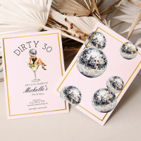 Dirty Thirty 30th Birthday Party Disco Martini