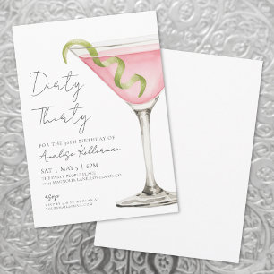 Dirty Thirty 30th Birthday Party Invitation