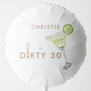 Dirty Thirty Margarita Party in the House II Balloon