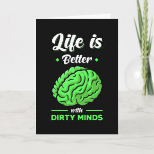 Dirty Thoughts Funny Saying Card