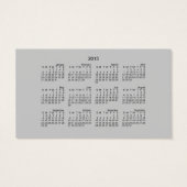Dirty toes 2013 pocket calendar (Back)