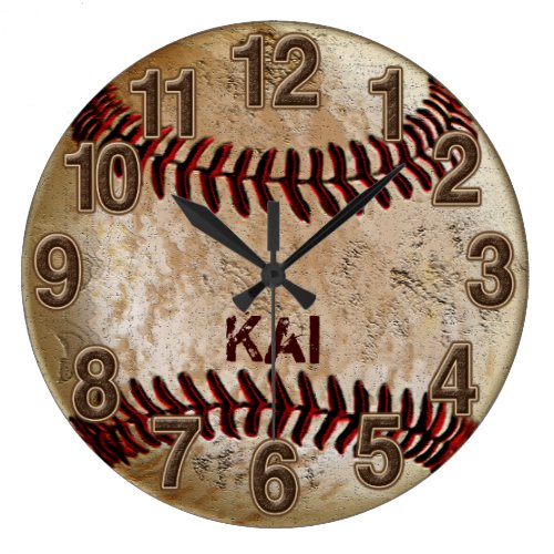 Dirty Unique PERSONALIZED Baseball Clocks