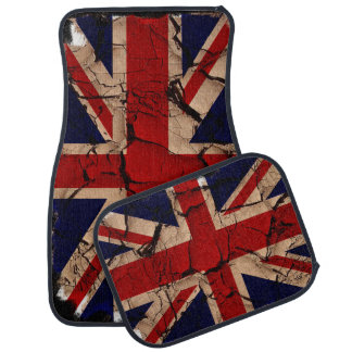 Dirty Vintage UK Union Jack British Flag Car Floor Mat