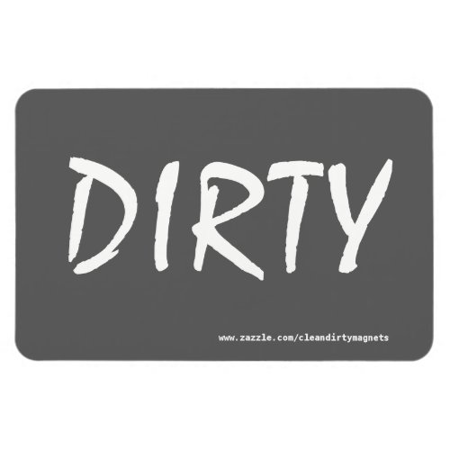 Dirty wwebsite address 4x6 rectangular photo magn magnet