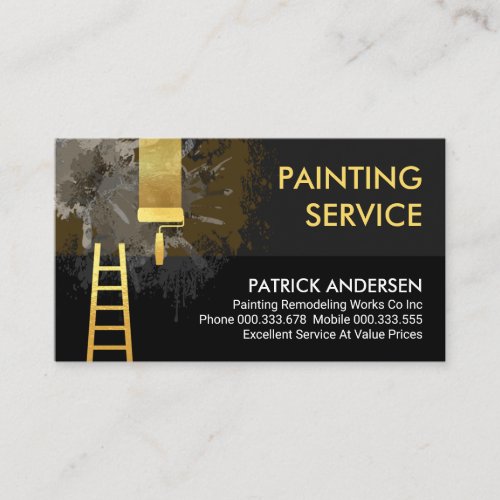 Dirty Walls Paint Splatter Home Repair Business Card