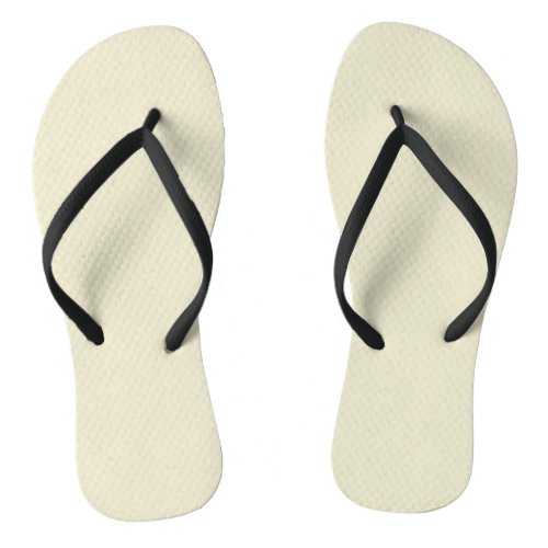 Dirty White Solid Color Flip Flops